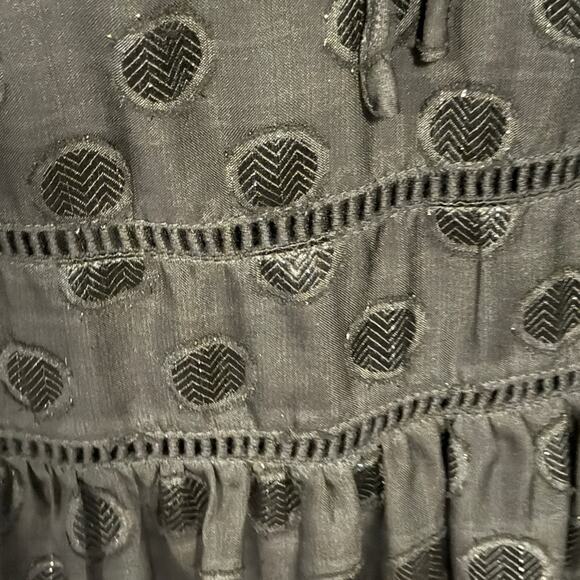 Altar’d State Dress Women’s Size M Black Sparkle Polka Dot Cocktail Flowy NWT - Picture 3 of 8